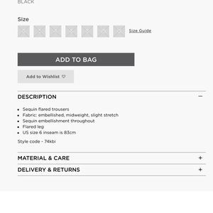 alodia sequin flared trousers